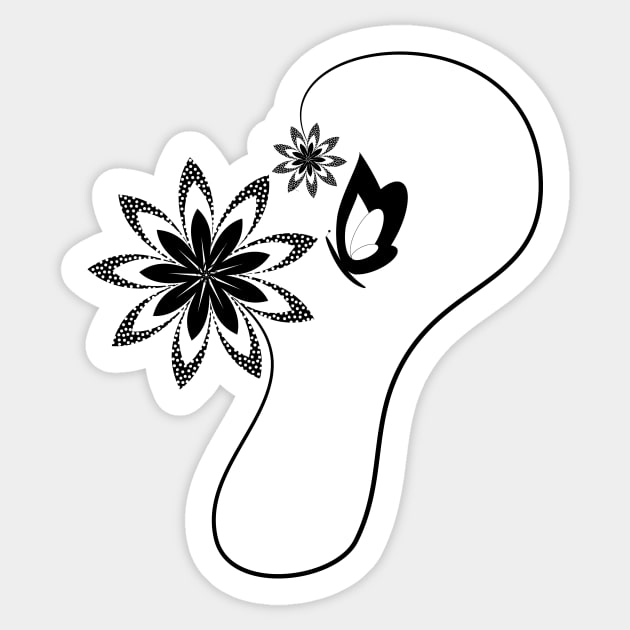 Achromatic pollination Sticker by cocodes